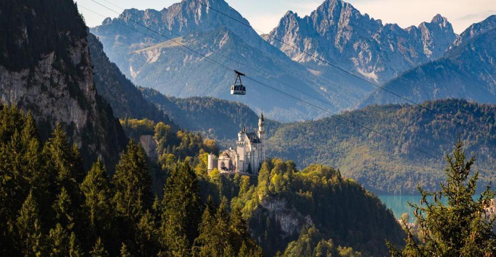 23 Neu Erbaute Ferienwohnung Mit Schloss- Und Panoramablick Halblech Kültér fotó