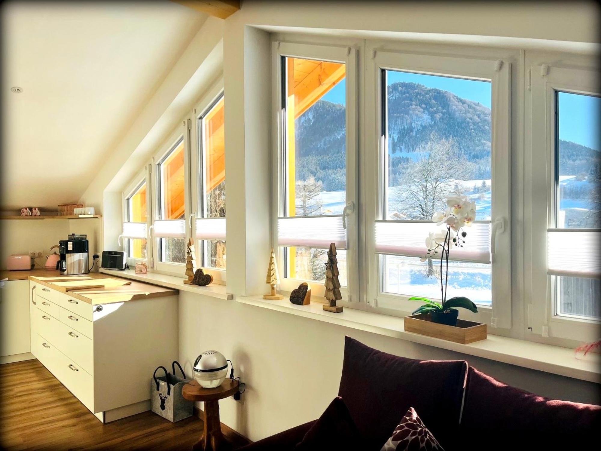 23 Neu Erbaute Ferienwohnung Mit Schloss- Und Panoramablick Halblech Kültér fotó